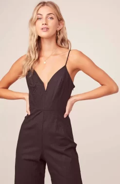 IZZY JUMPSUIT -ASTR the Label Store ACP7092 BLACK 2AA scaled