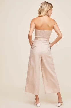 Kona Strapless Jumpsuit -ASTR the Label Store ACP7128B NATURAL 3 scaled
