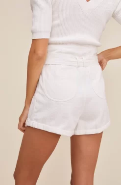 Catch 22 High Waist Shorts -ASTR the Label Store ACP7150 WHITE 4 scaled