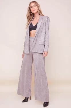 Aileen Wide Leg Plisse Pant 10 Aileen Wide Leg Plisse Pant -ASTR the Label Store ACP7192 PEWTER 3 scaled