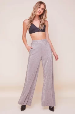 Aileen Wide Leg Plisse Pant 11 Aileen Wide Leg Plisse Pant -ASTR the Label Store ACP7192 PEWTER 6 scaled