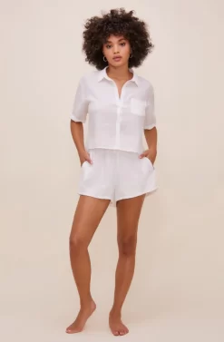 Evita Drawstring Shorts 12 Evita Drawstring Shorts -ASTR the Label Store ACP7203 WHITE 2 scaled