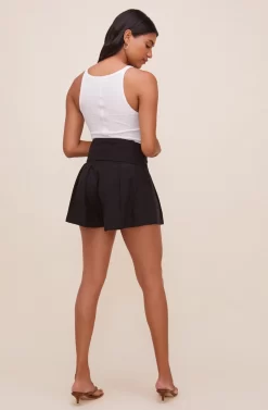 Marika Tie Waist Shorts 28 Marika Tie Waist Shorts -ASTR the Label Store ACP7211 BLACK 7 scaled