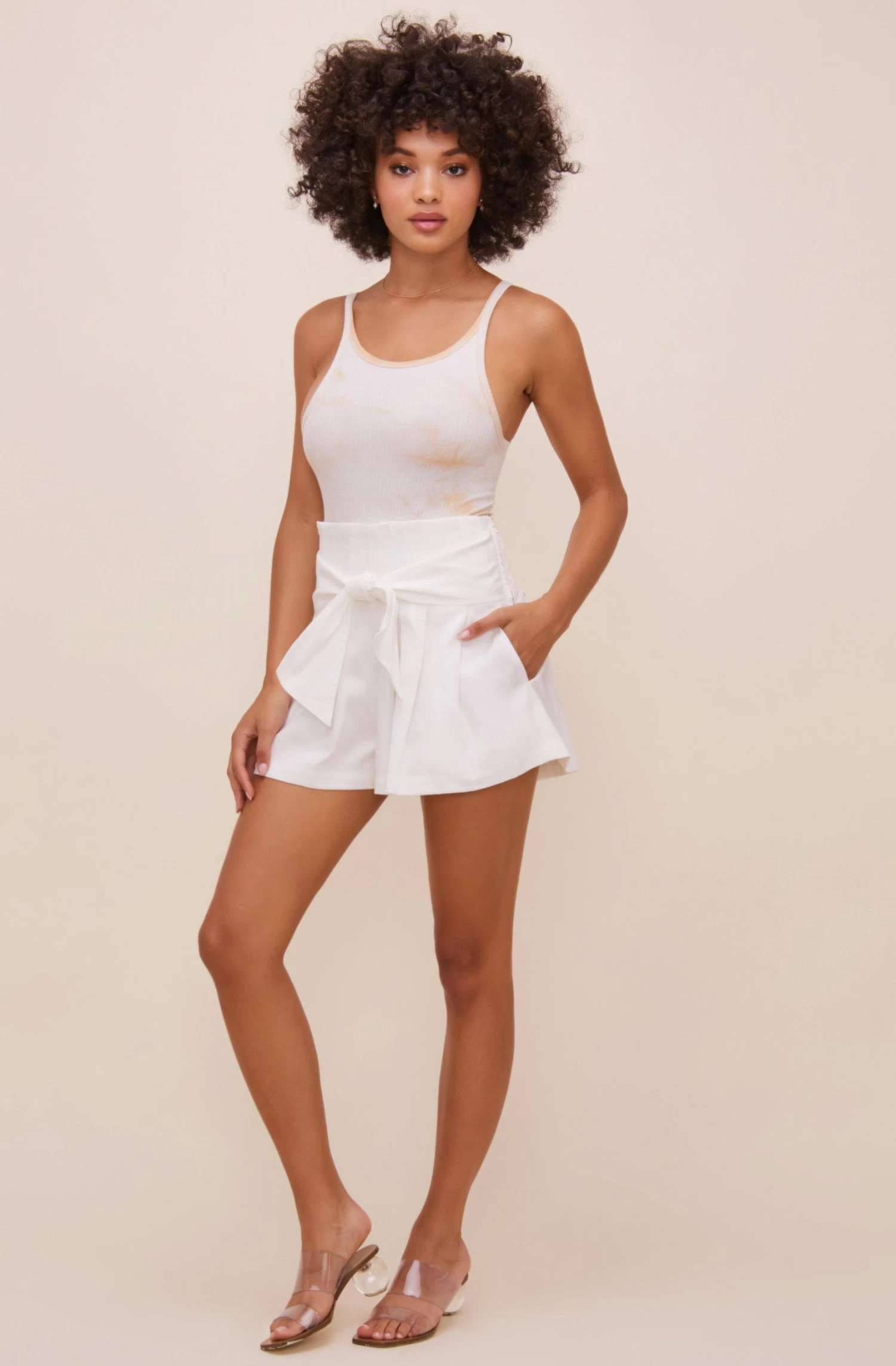 Marika Tie Waist Shorts 4 Marika Tie Waist Shorts - Image 4