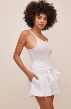 Marika Tie Waist Shorts 24 Marika Tie Waist Shorts -ASTR the Label Store ACP7211 OFFWHITE 3 scaled