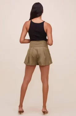 Marika Tie Waist Shorts 37 Marika Tie Waist Shorts -ASTR the Label Store ACP7211 OLIVE 5 scaled