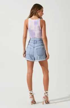 Davina Denim Shorts -ASTR the Label Store ACP7212 LTDENIM 3 scaled