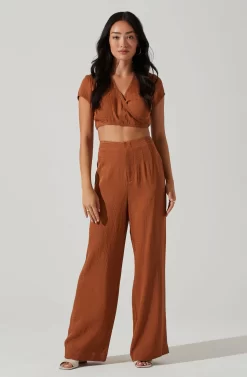 Sayla Wide Leg Pants -ASTR the Label Store ACP7246TX CARAMEL 1 scaled