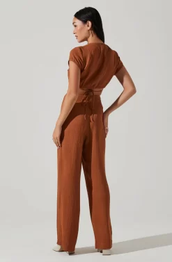 Sayla Wide Leg Pants -ASTR the Label Store ACP7246TX CARAMEL 4 scaled