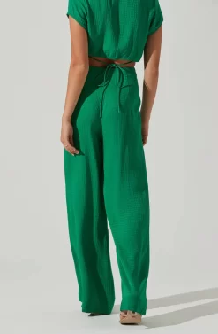 Sayla Wide Leg Pants -ASTR the Label Store ACP7246TX GREEN 3 scaled