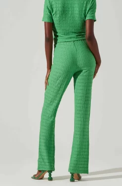 Zoey Seamed Split Hem Pants -ASTR the Label Store ACP7253 GREEN 3 scaled