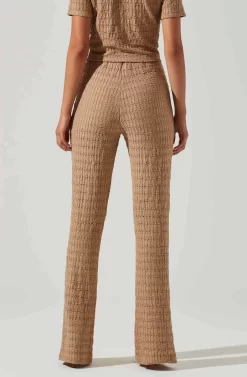 Zoey Seamed Split Hem Pants -ASTR the Label Store ACP7253 TAUPE 3 scaled