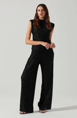 Savine Textured Pants -ASTR the Label Store ACP7259S BLACK 2 scaled