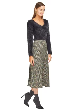 Marsha Skirt -ASTR the Label Store ACS9005 SAGE MULTI PLAID 02 scaled