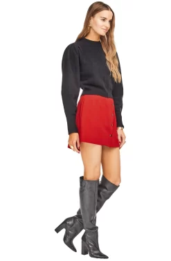 Evan Mini Skirt -ASTR the Label Store ACS900 LIPSTICK RED 02 scaled