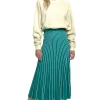 Yuri Pleated Midi Skirt