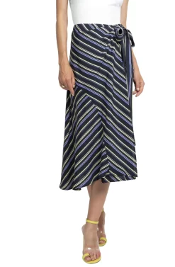 Teagan Striped Midi Skirt