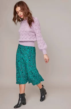 Pamela Leopard Midi Skirt