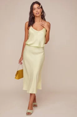 Nava Midi Skirt -ASTR the Label Store ACS9045B CELERY 7 scaled