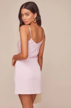 Cybil Mini Skirt -ASTR the Label Store ACS9046 STRAWBERRY PARFAIT 9 scaled