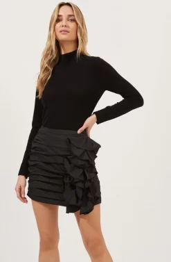 All The Frills Ruffle Mini Skirt