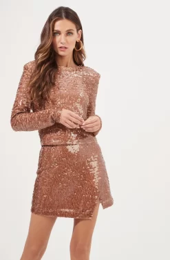 Romina Sequin Mini Skirt
