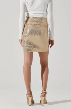 Dancing Queen Sequin Mini Skirt -ASTR the Label Store ACS9077 GOLD 4 f752f0a9 65e0 4f42 9254 6d8108bdaa1a scaled