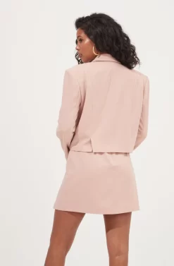 Woodbury Buttoned Side Slit Mini Skirt -ASTR the Label Store ACS9081 BLUSH 5 scaled