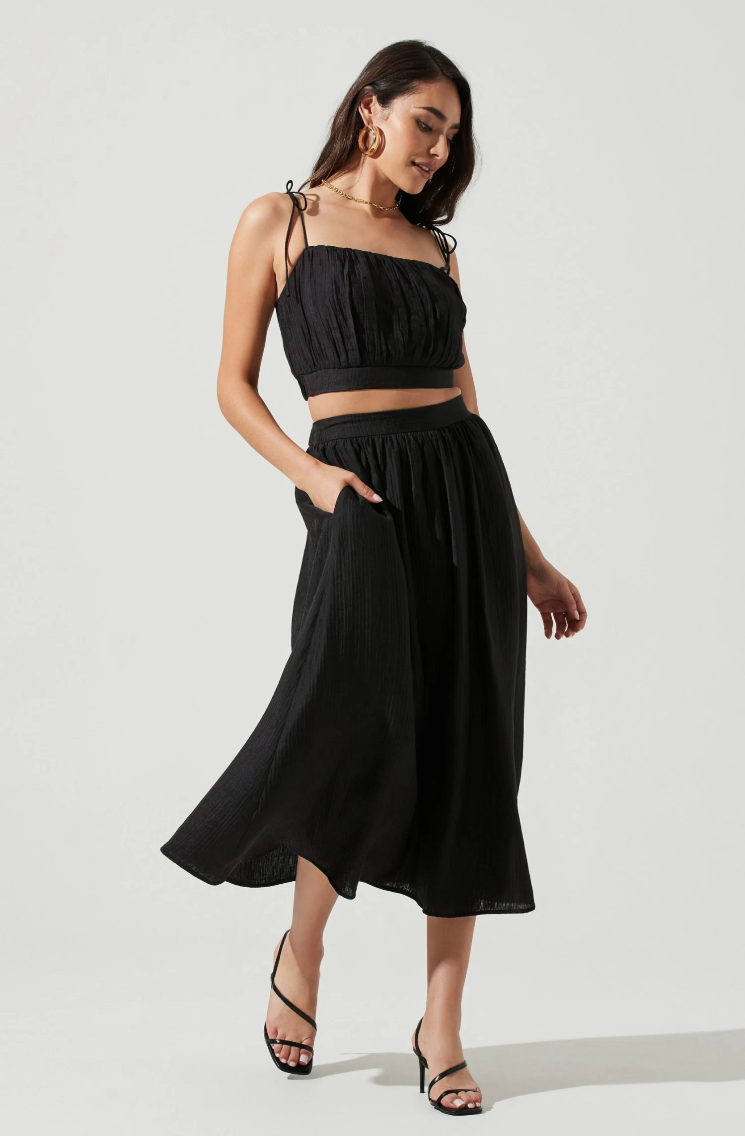 Terra Bella High Waist Midi Skirt 1 Terra Bella High Waist Midi Skirt