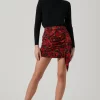 Waverly Floral Ruched Mini Skirt