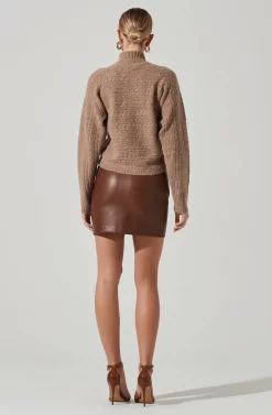 Atwell Faux Leather Lace Up Mini Skirt -ASTR the Label Store ACS9106 CHESTNUT 4 8e4b55d8 daf4 4d32 99d0 11ac9fbf87cc scaled