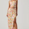 Loretta Abstract Print Midi Skirt