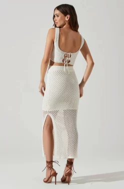 Carlina Crochet Midi Skirt -ASTR the Label Store ACS9118 WHITE 4 89f84320 c2c6 4929 95b4 ddc78260c4f7 scaled