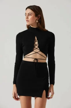 Raven Mini Skirt -ASTR the Label Store ACS9127 2 scaled