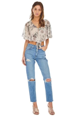 Jasmine Top -ASTR the Label Store ACT13329 DUSTY BLUSH FLORAL 01 scaled