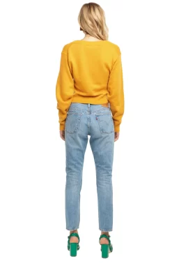 Twist Front V-Neck Sweater 33 Twist Front V-Neck Sweater -ASTR the Label Store ACT13472 MUSTARD 03 9371539a 5fa3 45bd a260 d79791a09036 scaled