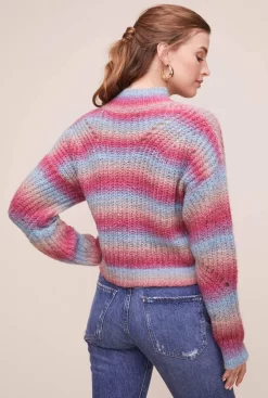 Carly Striped Sweater -ASTR the Label Store ACT13737B BLUE FUCHSIA MULTI 11 scaled