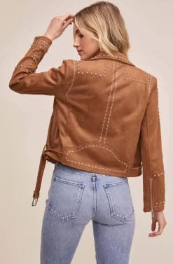 Venice Moto Jacket -ASTR the Label Store ACT13785 CARAMEL 5 scaled