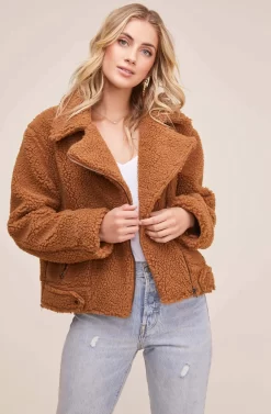 Faux Shearling Moto Jacket