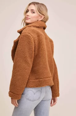 Faux Shearling Moto Jacket 9 Faux Shearling Moto Jacket -ASTR the Label Store ACT13878 CARAMEL 5 scaled