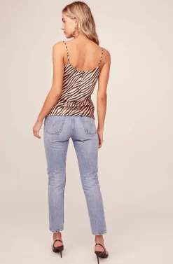 Darla Zebra Tank Top -ASTR the Label Store ACT15035C NUDE ZEBRA PRINT 3A scaled