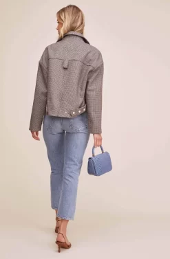 Boxy Woven Moto Jacket -ASTR the Label Store ACT15082 GREY WHITE COMBO 4 scaled