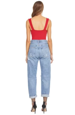 Nellie Tank Bodysuit -ASTR the Label Store ACT15122 CHERRY RED 3 scaled