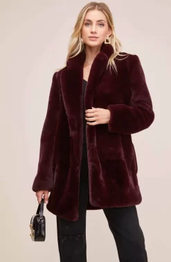 Cleo Coat -ASTR the Label Store ACT15125 PLUM 3 scaled