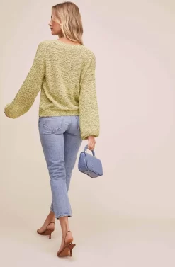 Undisclosed Sweater 6 Undisclosed Sweater -ASTR the Label Store ACT15175 NEON LEMON BLACK 3 scaled