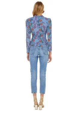 Facade Floral Top -ASTR the Label Store ACT15217 BLUEBELL FLORAL 03 scaled