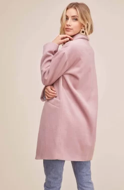 One Button Closure Topcoat 9 One Button Closure Topcoat -ASTR the Label Store ACT15261 LAVENDER 5 scaled