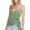 Landon Striped Wrap Tank Top