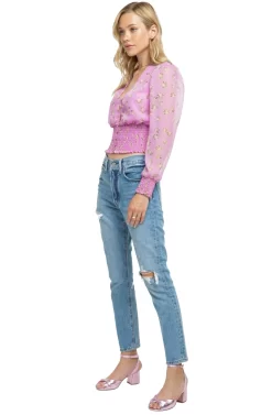 Tatum Floral Top -ASTR the Label Store ACT15288 VIVID VIOLET FLORAL 02 28001263 7074 4e2b ac84 fbb02ee60efe scaled