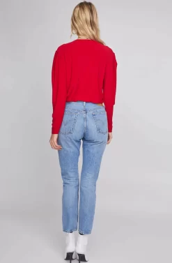 Maia Wrap Bodysuit -ASTR the Label Store ACT15293B VIBRANT RED 3A scaled